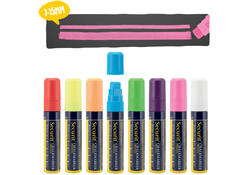 Krijtstift Securit SMA-720 blok ass 7-15mm blister à 8st