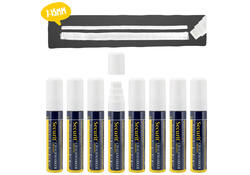 Krijtstift Securit SMA-720 blok wit 7-15mm blister à 8st