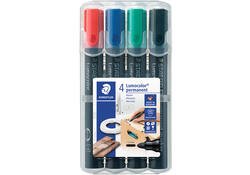 Viltstift Staedtler 352 rond assorti 2mm set à 4 stuks assorti