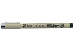 Fineliner Sakura pigma micron zwart 0.25mm