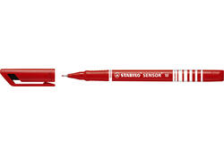 Fineliner STABILO Sensor 187/40 medium rood