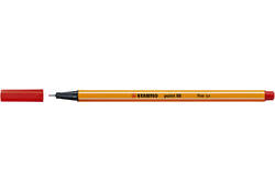 Fineliner STABILO point 88/40 fijn rood