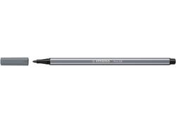 Viltstift STABILO Pen 68/96 medium donkergrijs