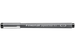 Fineliner Staedtler Pigment 308 zwart 0.3mm