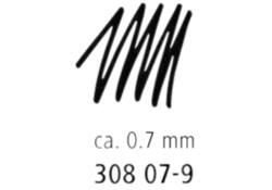 Fineliner Staedtler Pigment 308 zwart 0.7mm