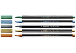 Viltstift STABILO Pen 68/810 medium metallic goud