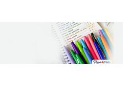 Fineliner Paper Mate Flair Original medium zwart valuepack à 36 stuks