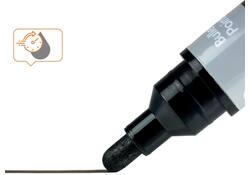 Viltstift Nobo whiteboard Liquid ink rond assorti 3mm 4st