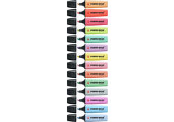 Markeerstift STABILO BOSS Original 70/15 pastel assorti deskset à 15 stuks