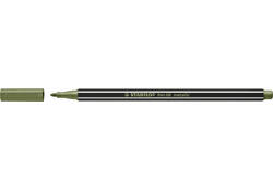 Viltstift STABILO Pen 68/843 medium metallic lichtgroen