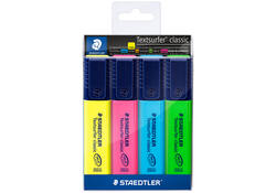 Markeerstift Staedtler 364 Textsurfer assorti 4 stuks