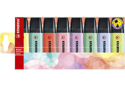 Markeerstift STABILO BOSS Original 70/8 pastel assorti etui à 8 stuks