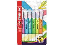 Markeerstift STABILO Swing cool 275/6 assorti etui à 6 stuks