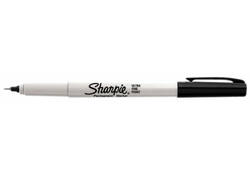 Viltstift Sharpie rond ultra fine zwart blister à 2 stuks