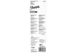 Viltstift Sharpie rond ultra fine zwart blister à 2 stuks
