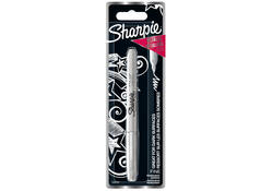 Viltstift Sharpie rond fijn metallic zilver blister à 1 stuk
