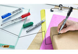 Viltstift Bic 1445 ecolutions rond fijn blauw