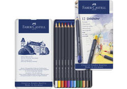 Kleurpotloden Faber-Castell Goldfaber assorti blik à 12 stuks