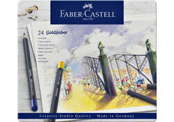 Kleurpotloden Faber-Castell Goldfaber assorti blik à 24 stuks