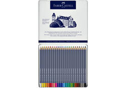 Kleurpotloden Faber-Castell Goldfaber aquarel assorti blik à 24 stuks