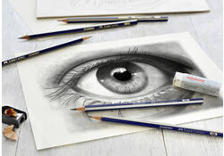 Potlood Faber-Castell 6 hardheden inclusief puntenslijper en gum