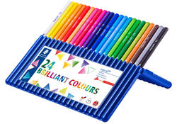 Kleurpotloden Staedtler Ergosoft driekantig 24stuks assorti