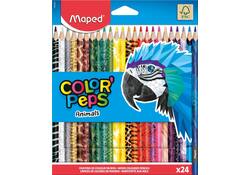 Kleurpotlood Maped Color'Peps Animals set á 24 kleuren