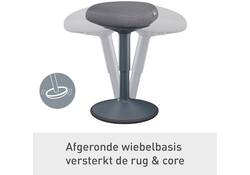 Actieve zitkruk Leitz Ergo met comfortzitting