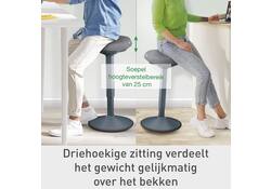 Actieve stakruk Leitz Ergo met comfortzitting