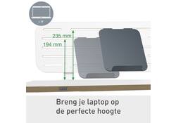 Bureau ophangbord Leitz Ergo met laptophouder