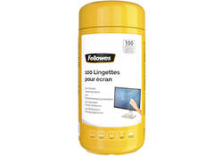 Reinigingsdoekjes Fellowes beeldscherm dispenser 100stuks