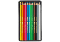 Kleurpotloden Caran d'Ache Swisscolor aquarel 12stuks ass.
