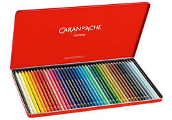 Kleurpotloden Caran d'Ache Pablo assorti blik à 40stuks