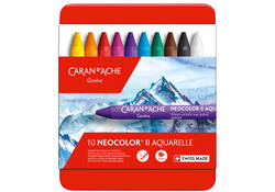 Waskrijt Caran d'Ache neocolor-II 10stuks assorti