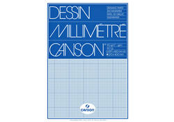 Millimeterblok Canson A3 blauw