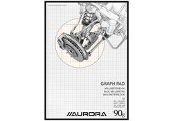 Millimeterblok Aurora A4 50 vel 90 gram bruin