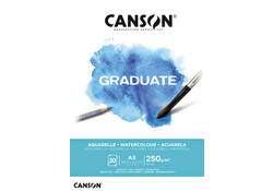 Aquarelblok Canson Graduate A3 250gr 20vel