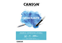 Aquarelblok Canson Graduate A5 250gr 20vel
