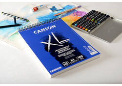 Mixed mediapapier Canson XL Textured Mixed Media 30vel 300gr A4 wit