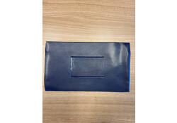 Schooletui 15x26cm met rits skai donkerblauw