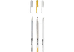 Gelpen Sakura Gelly Roll Favourites set 3 kleuren Goud-Zilver-Wit