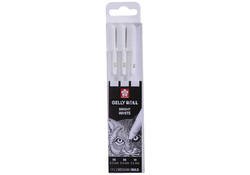 Gelpen Sakura Gelly Roll zuiver wit set 3 maten