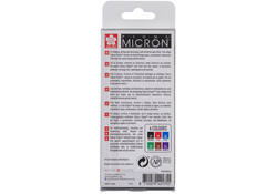 Fineliner Sakura Pigma Micron 05 basic set 6 kleuren