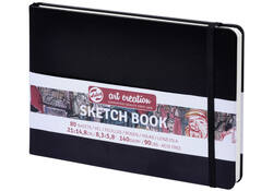 Schetsboek Talens Art Creation zwart 21x15cm 140gr 80vel