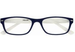 Leesbril I Need You +2.50 dpt Feeling blauw-wit
