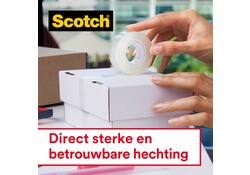 Plakband Scotch Crystal 600 19mmx15m transparant + handdispenser