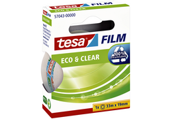 Plakband tesafilm® Eco & Clear 33mx19mm transparant
