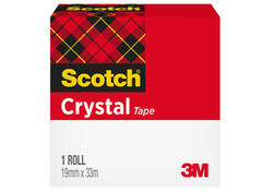 Plakband Scotch Crystal 600 19mmx33m transparant