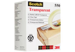 Plakband Scotch 550 19mmx66m transparant