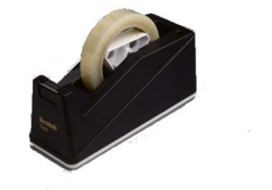 Plakbandhouder Scotch C10 verzwaard zwart
